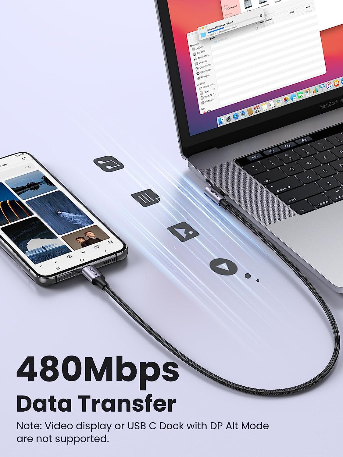 Right Angle USB C Cable 6.6FT 2-Pack, 60W USB C to USB C Cable 90 Degree Type C Cable for Iphone 17/16, Macbook Pro/Air, Ipad Pro 2022/Air 5/Mini 6, Galaxy S25/S24/S22, Pixel 8/7, Switch